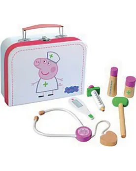 VALISE PEPPA PIG ACC. DOCTEUR EN BOIS