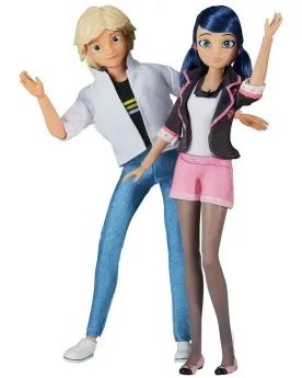 MIRACULOUS PACK DE 2 POUPEES 26CM