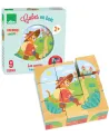 9 CUBES EN BOIS LES CONTES