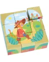 9 CUBES EN BOIS LES CONTES