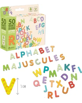 50 LETTRES MAGNETIQUES MAJUSCULES