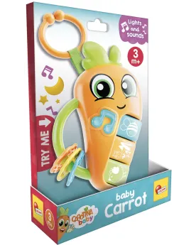 HOCHET BEBE CAROTTE SONORE ET LUMINEUX