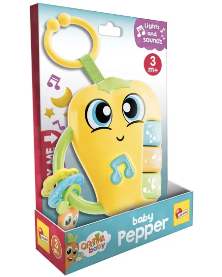 HOCHET BEBE POIVRON SONORE ET LUMINEUX