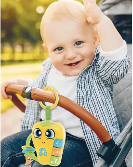 HOCHET BEBE POIVRON SONORE ET LUMINEUX