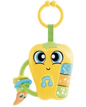 HOCHET BEBE POIVRON SONORE ET LUMINEUX