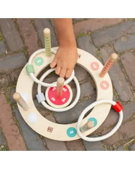 JEU D'ANNEAUX 5 PIQUETS