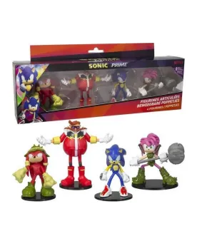 SONIC PACK 4 FIGURINES RESINE 8CM
