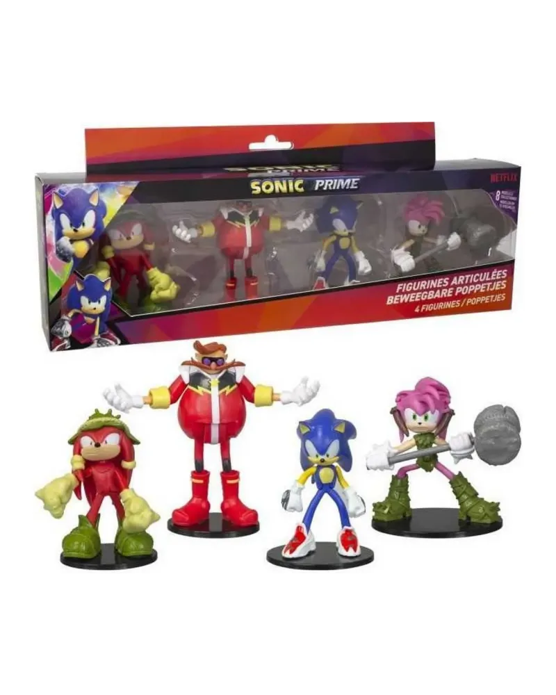 SONIC PACK 4 FIGURINES RESINE 8CM