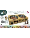 TOY PET SET DE 2 GAMELLES ET PORTE GAMEL