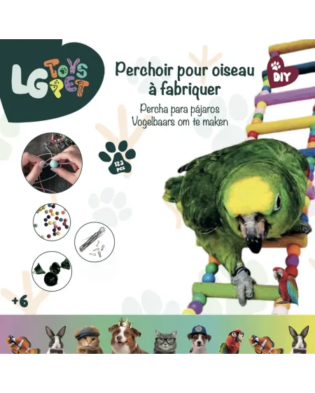 TOY PET PERCHOIR ET ECHELLE POUR OISEAUX