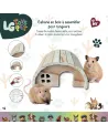 TOY PET CABANE EN BOIS POUR RONGEURS