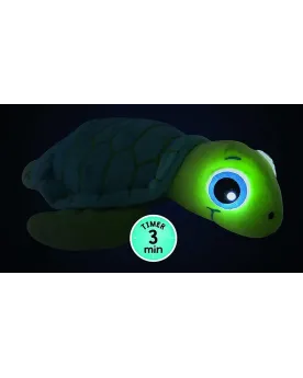 TORTUE PELUCHE YEUX S'ALLUMENT  Peluche de 38 cm. Si tu lui fais un...