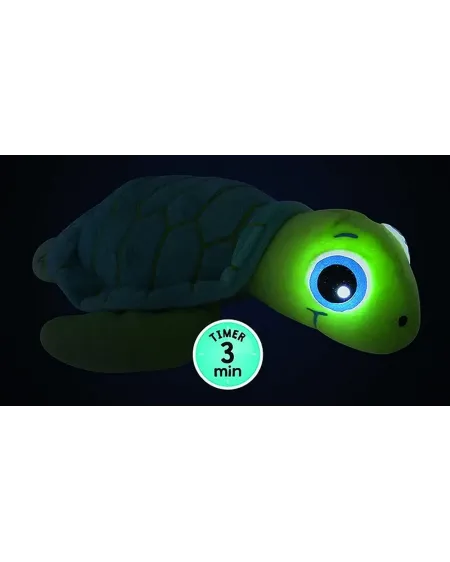 TORTUE PELUCHE YEUX S'ALLUMENT  Peluche de 38 cm. Si tu lui fais un...
