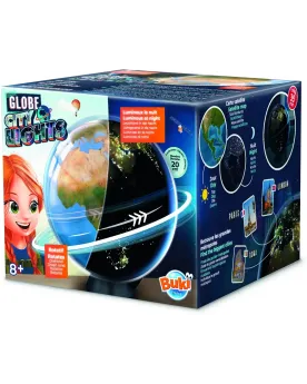 GLOBE CITYLIGHTS Un globe rotatif avec les frontières géographiques...