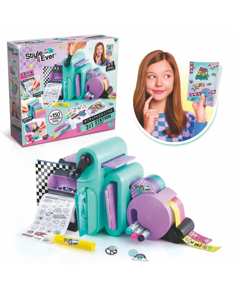 STUDIO SCRAPBOOKING 3 EN 1 Scrap et customise ton carnet, tes petit...