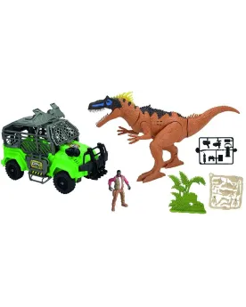 DINO VALLEY EXCURSION EXTREME DINO + VEH  1 figurine, 1 dino, 1 véh...