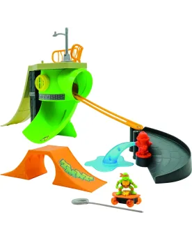 TORTUE NINJA SKATEPARK Cet ensemble de 18 pièces contient tout ce d...