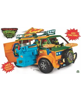 TORTUES NINJA CAMION PIZZA  Pour 4 Tortue ninja de 12 cm (non inclu...