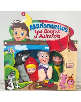 4 MARIONNETTES DE CONTE 4ASS.  4 marionnettes tirées des 3 petits c...