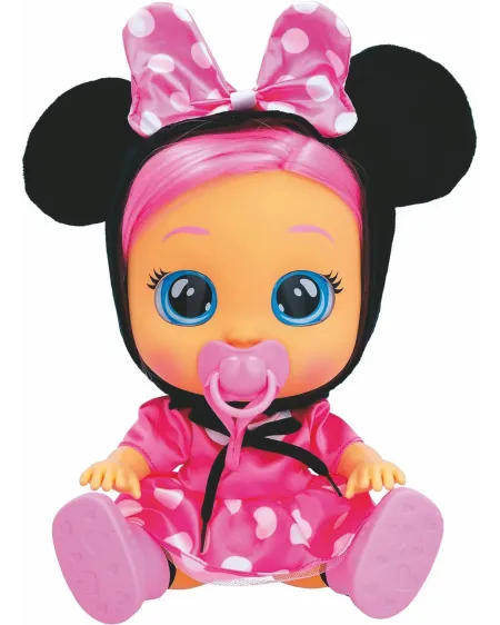 CRY BABIES DRESSY MINNIE  30 cm. Se met à crier et des larmes comme...