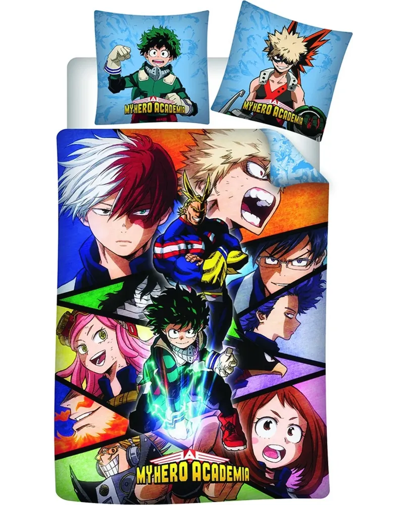 HOUSSE DE COUETTE MY HERO ACADEMIA  Housse : 140 x 200 cm + 1 taie....