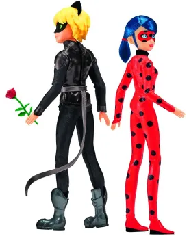 MIRACULOUS PACK DE 2 POUPEES 26CM  26 cm. BANP50198 BANDAI Âge Mini...