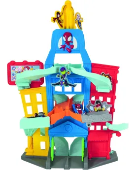 SPIDEY GARAGE POUR VEH DIE CAST  Avec 9 espaces de jeu, rampes, bal...