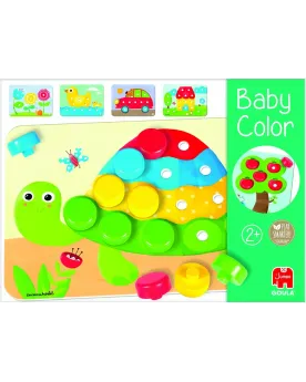 BABY COLOR BOIS 6 FICHES + 20 PIONS  Apprends les couleurs en emboi...