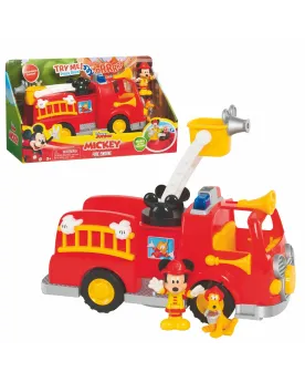 MICKEY CAMION DE POMPIER L/S  Appuie sur le gyrophare pour déclench...