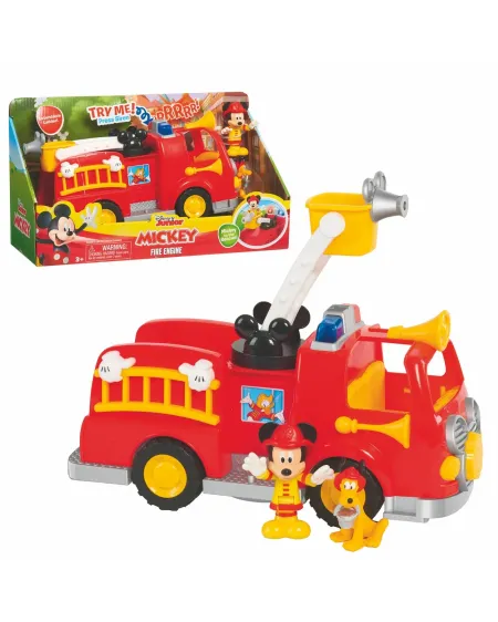 MICKEY CAMION DE POMPIER L/S  Appuie sur le gyrophare pour déclench...