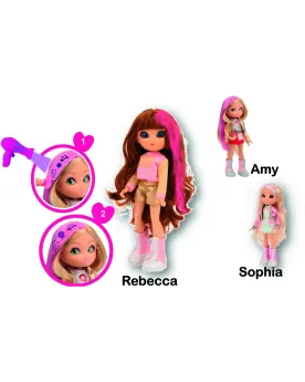 POUPEE UNIQUE EYES CHEVEUX MAGIQUES ASS. 25 cm. C'est magique, elle...