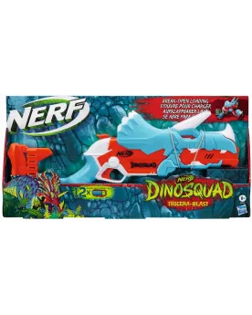 NERF DINO SQUAD TRICERABLAST  Blaster ayant la forme d'un dino. La ...