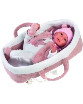 BEBE MIMI 42CM SONORE + COUFFIN  42 cm. Elle pleure et elle rit. Té...