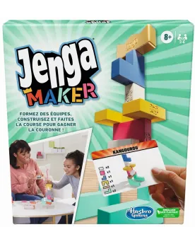 JENGA MAKER Il se joue en équipe. Un membre décrit la construction ...