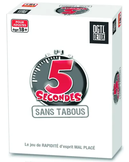 5 SECONDES SANS TABOU  Pour animer vos soirées entre amis, la versi...