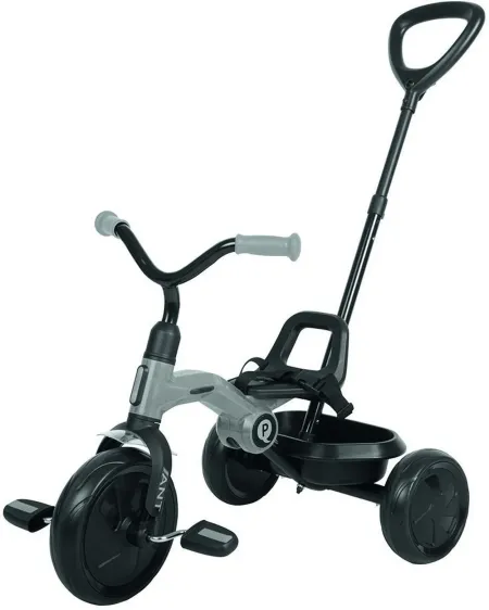 TRICYCLE CANNE REPLIABLE + CANNE GRIS  Armature métallique avec rou...