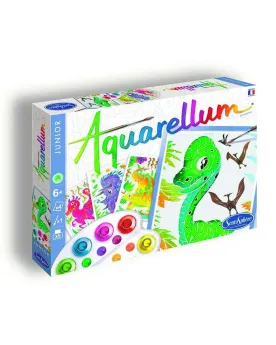 AQUARELLUM JUNIOR DINOSAURE  La célèbre technique créative adaptée ...