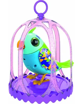 DIGIRD PARROT EN CAGE  Siffle comme un vrai oiseau. Compagnon intér...
