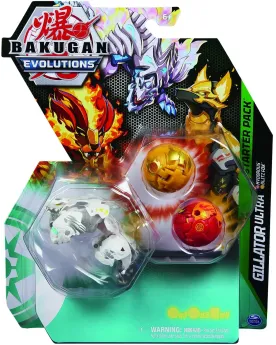 BAKUGAN STARTER PACK SEASON 4.0  Inclus : 2 Bakugan, 1 Bakugan Ultr...