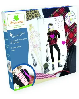 PLANCHE DE CREATEUR MODE URBAIN  Réalise 5 tenues avec les différen...