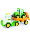 CAMION TRANSPORT TRACTEUR JOHN DEERE L/S  Le camion déclenche des s...
