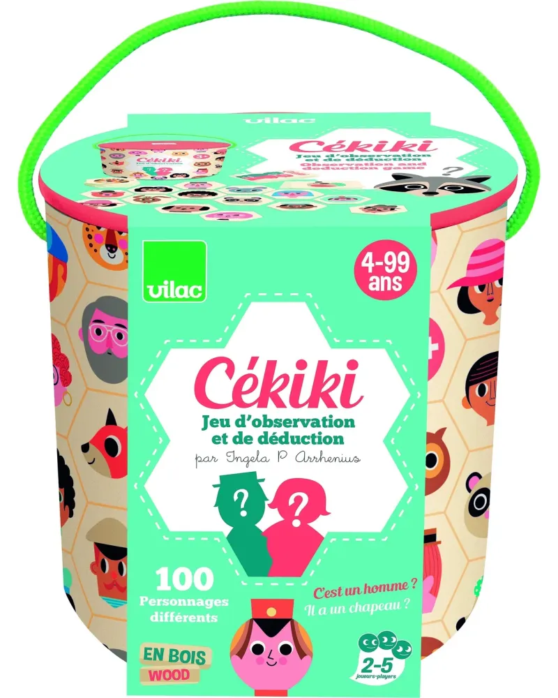 CEKIKI 2 jeux en 1 : jeu de déduction : parmi toutes les pièces ret...