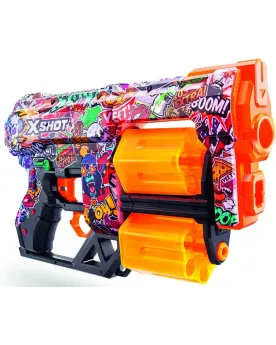 X-SHOT SKINS DREAD + 12 FLECHETTES 5ASS.  Portée de tir : 27 M. 12 ...