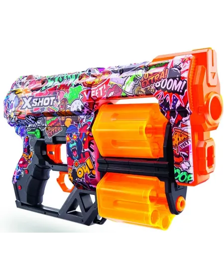 X-SHOT SKINS DREAD + 12 FLECHETTES 5ASS.  Portée de tir : 27 M. 12 ...