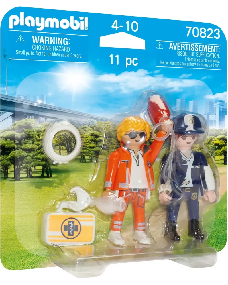 SECOURISTE ET POLICIERE   PMB70823 PLAYMOBIL Âge Minimum: 4A -Âge M...