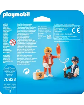 SECOURISTE ET POLICIERE   PMB70823 PLAYMOBIL Âge Minimum: 4A -Âge M...