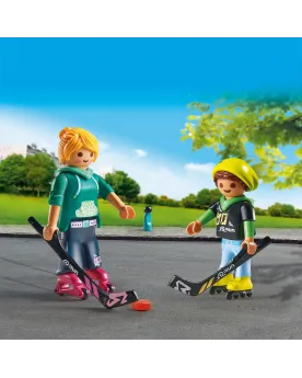 JOUEURS DE ROLLER HOCKEY   PMB71209 PLAYMOBIL Âge Minimum: 4A -Âge ...