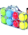 PANIER 8 BOULES PETANQUE PLASTIQUE  8 boules et 1 cochonnet. IMA710...