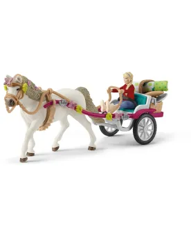 CALECHE POUR LE SPECTACLE EQUESTRE  Clara a magnifiquement bien déc...