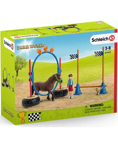 COURSE D'AGILITY POUR PONEY   SCL42482 SCHLEICH Âge Minimum: 3A -Âg...